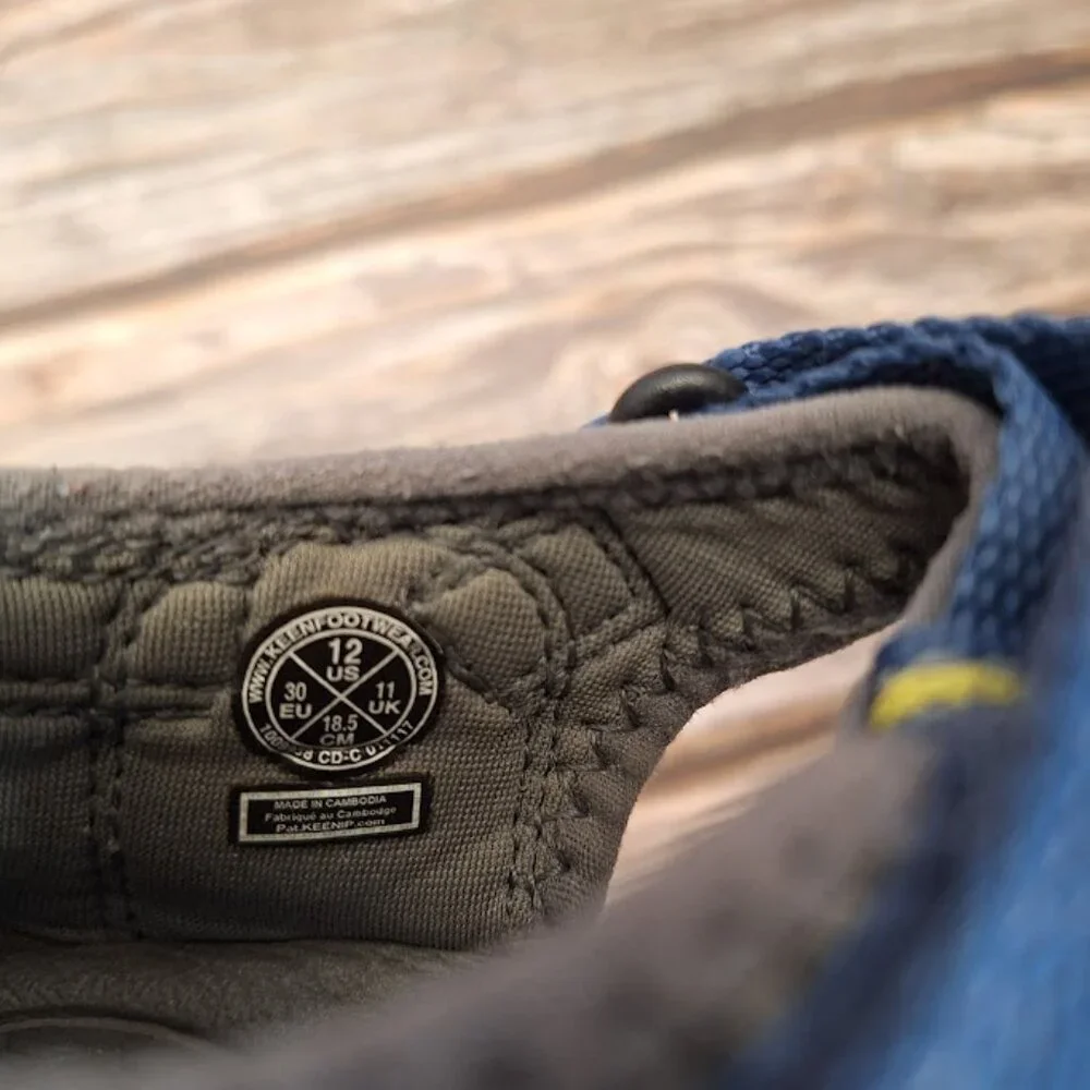 Little Kids' Chaco Newport H2 Navy Blue and Charcoal Grey Size 12